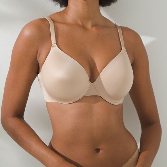 Soma Vanishing Back Smooth Cup Full‎ Coverage Underwire Bra Size 40C Pale Sand - Picture 7 of 7